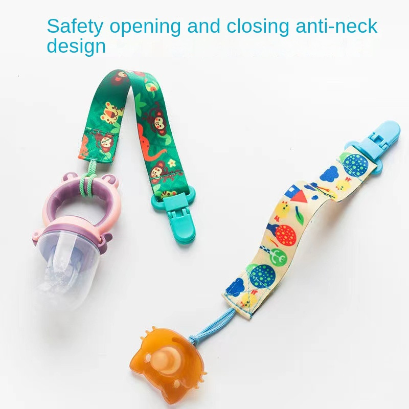 Kit Ate 5 Prendedor De Chupeta Com Trava Com Corre