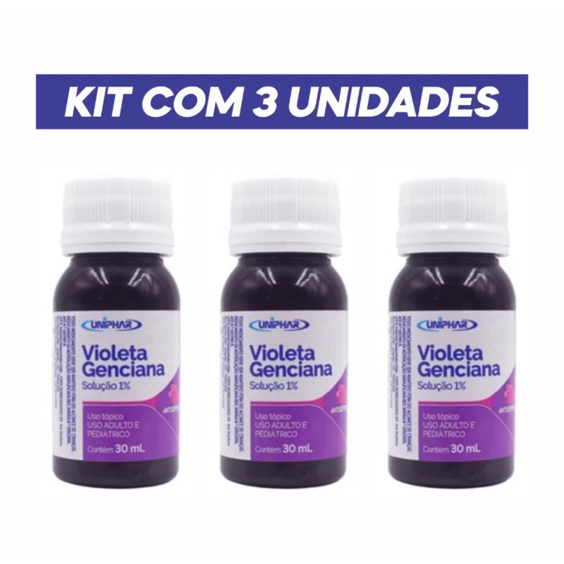 Violeta Genciana 30ml Solução 1% – Uniphar