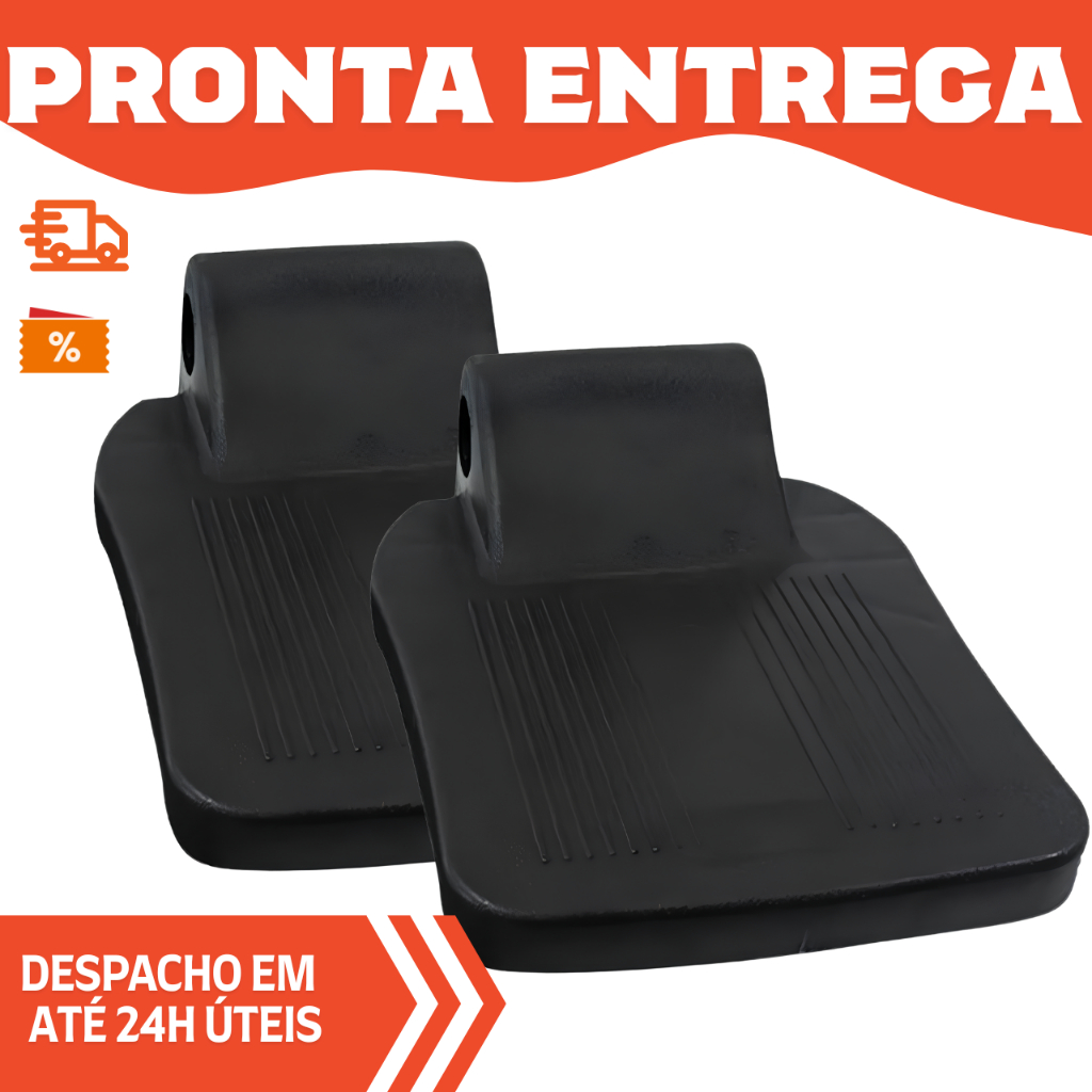 2 Apoios Pé Pedal Reforçado Cadeira Rodas Cds Ja