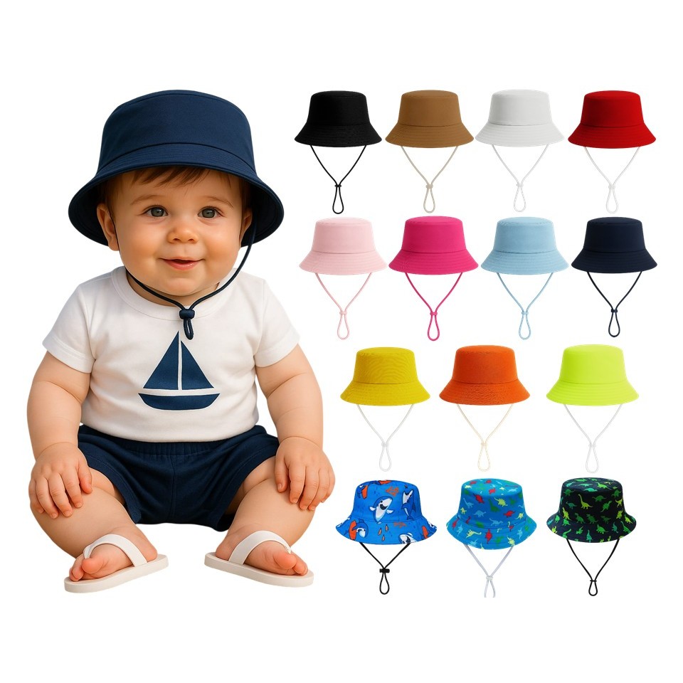 Chapéu Bucket COM CORDINHA bebê RECEM NASCIDO in