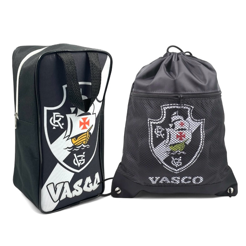 Porta Chuteira Masculina Vasco + Mochila Saco Pret