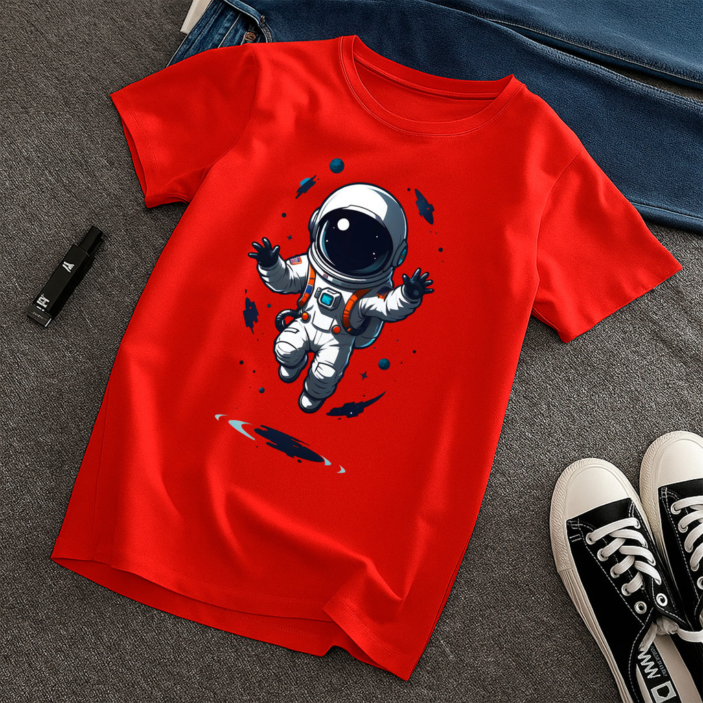 Camiseta Infantil Juvenil Astronauta 100% Algodão