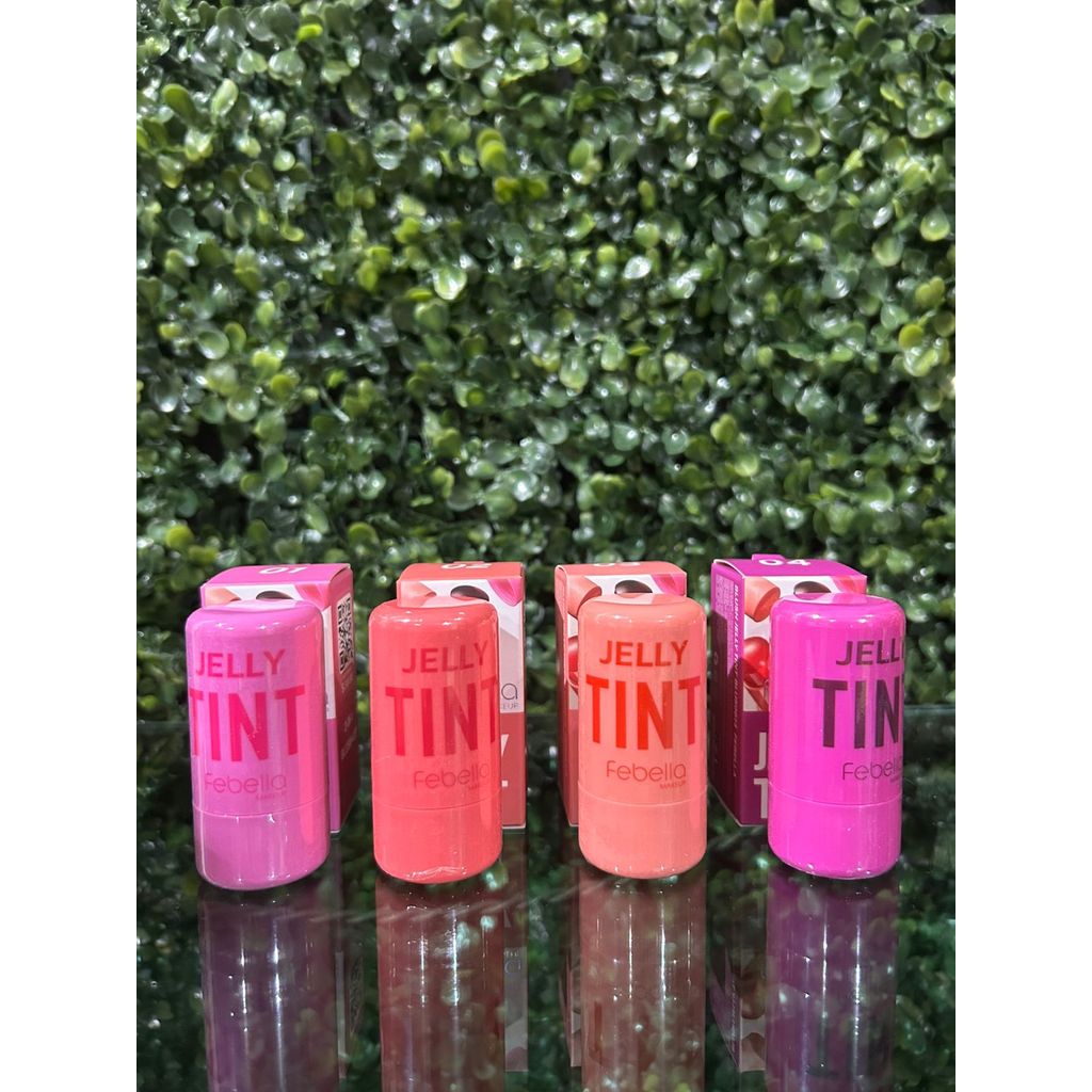 Blush Tint Jelly Febella 04 cores Gelatina Blush e