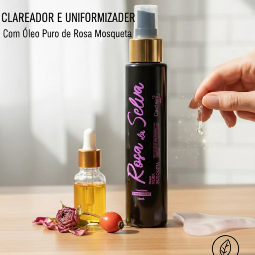 Óleo Rosa Selva 100ml  Clareador de Manchas  Foli