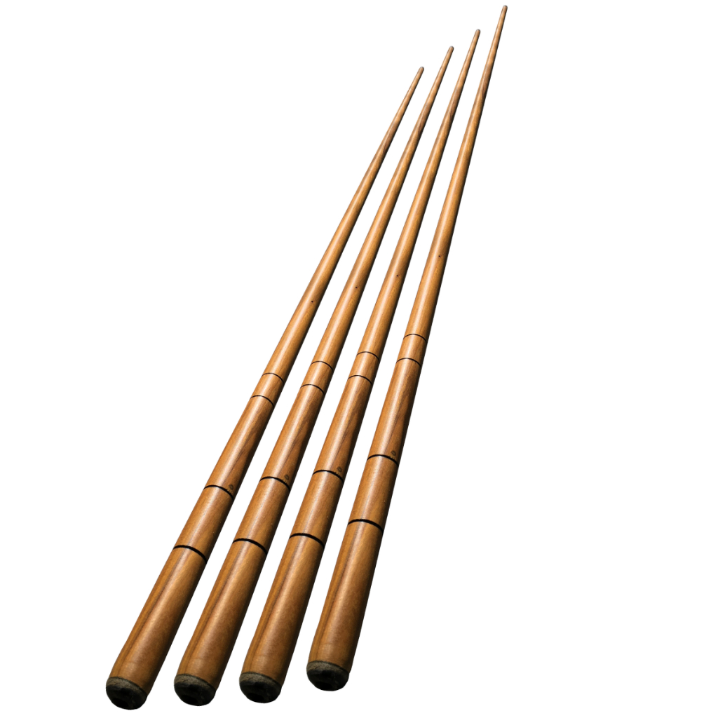 taco de sinuca simples 1,45m ipê medida padrão b