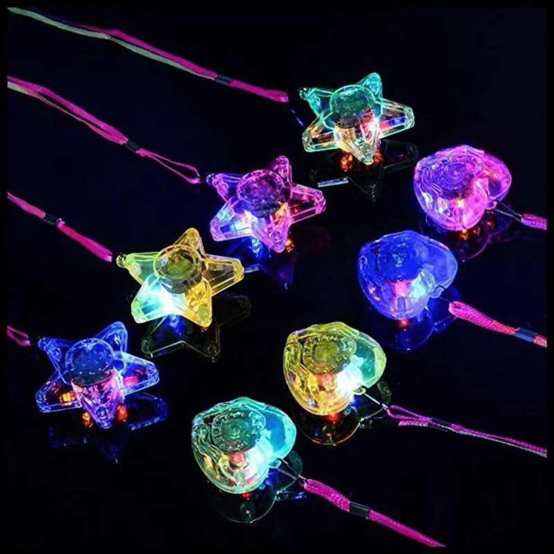 kit 5/10/20 Colar Pisca Led Colorido Vários Model