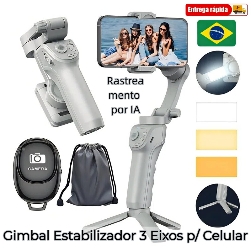 Estabilizador de Celular Portátil Gimbal Facial I