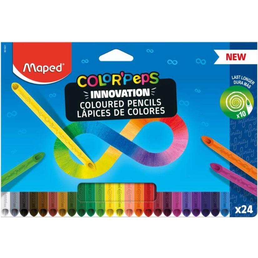 Lápis de Cor Maped Color Peps Infinity 24 Cores O