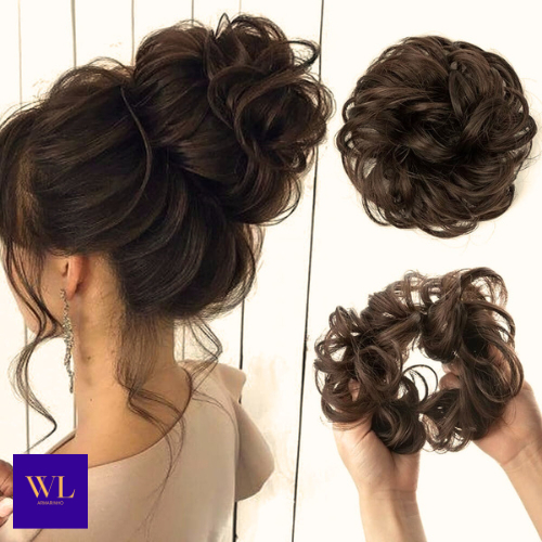 Kit 3 Peças Extensão de Cabelo Sintético Estilo