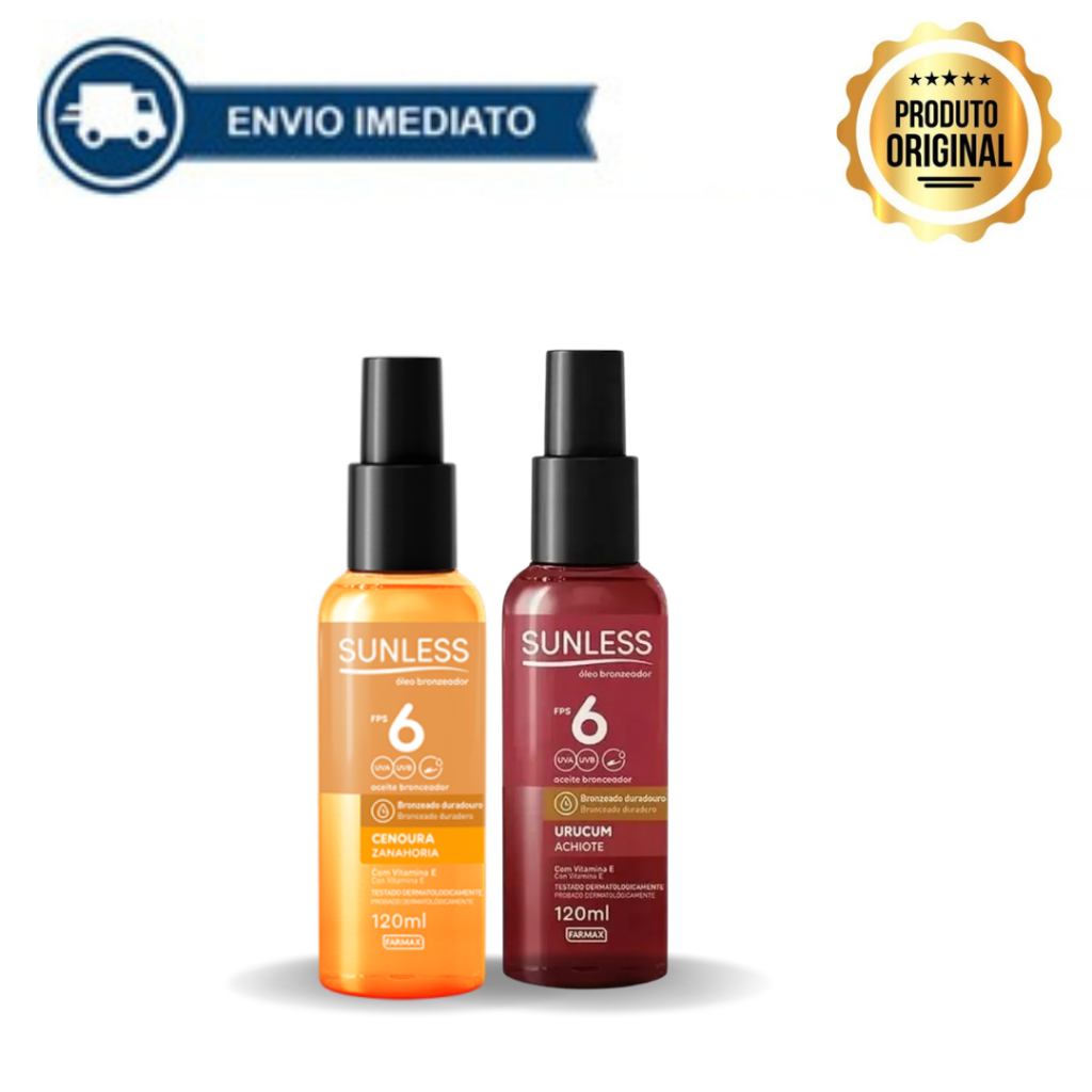 Óleo Bronzeador com Vitamina E FPS 6 Sunless Prot