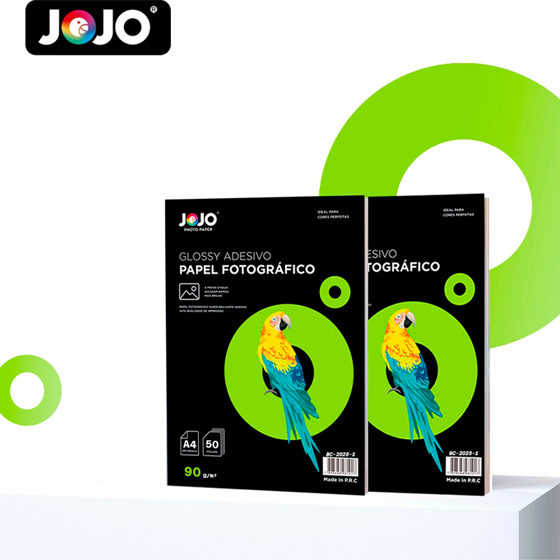 Papel fotográfico GLOSSY ADESIVO (Brilho) 90g/m²