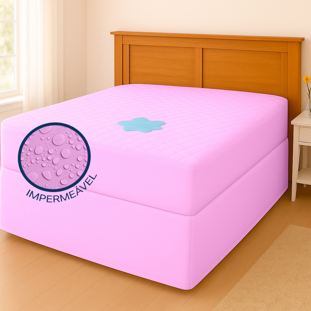 Capa de Colchão Protetor Impermeável c/ 4 Camada