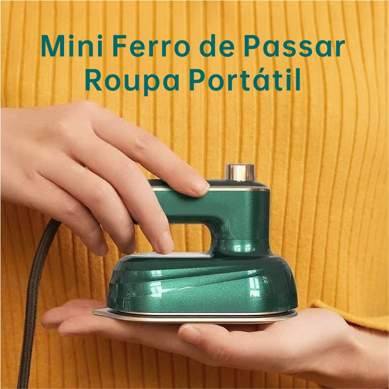 Mini Ferro de Passar Roupa Portátil Bivolt, Uso D