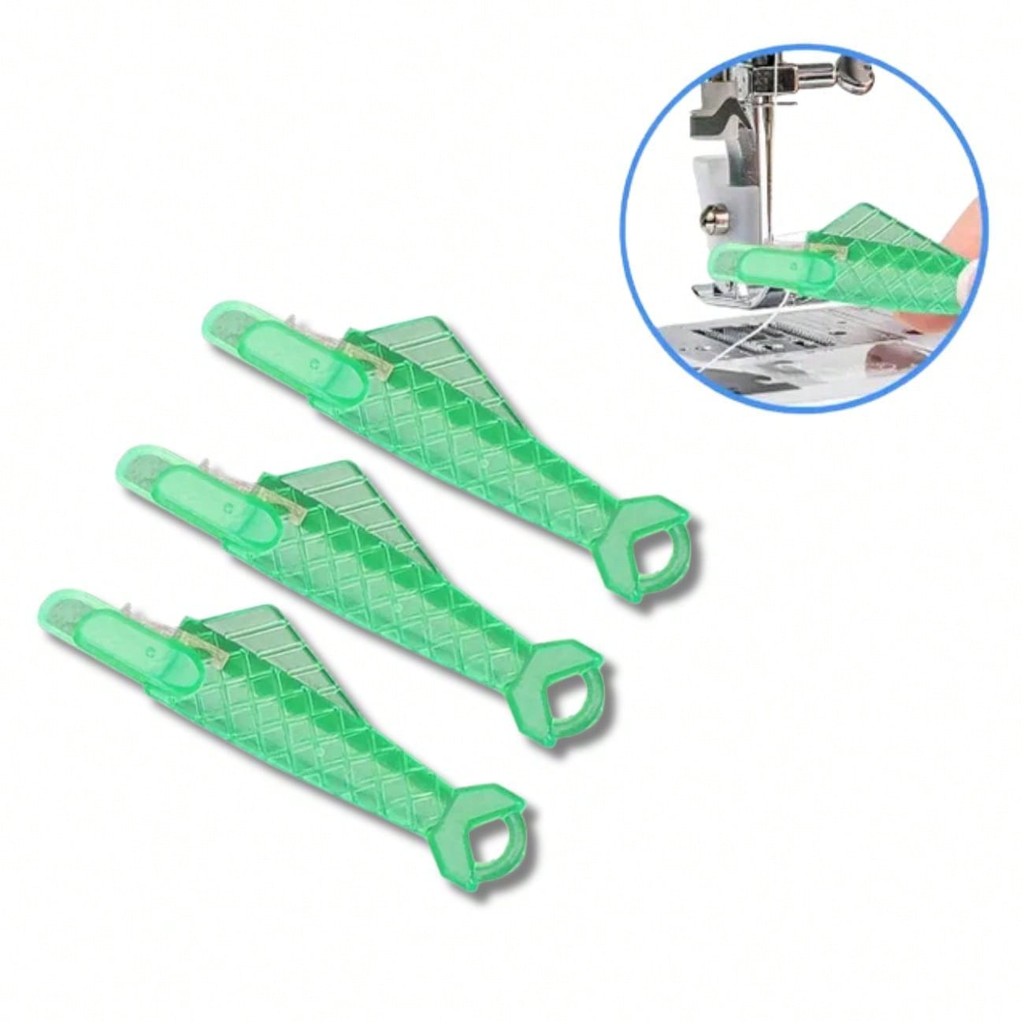 Kit 3 Passador de Linha para Agulha  Enfiador Prá