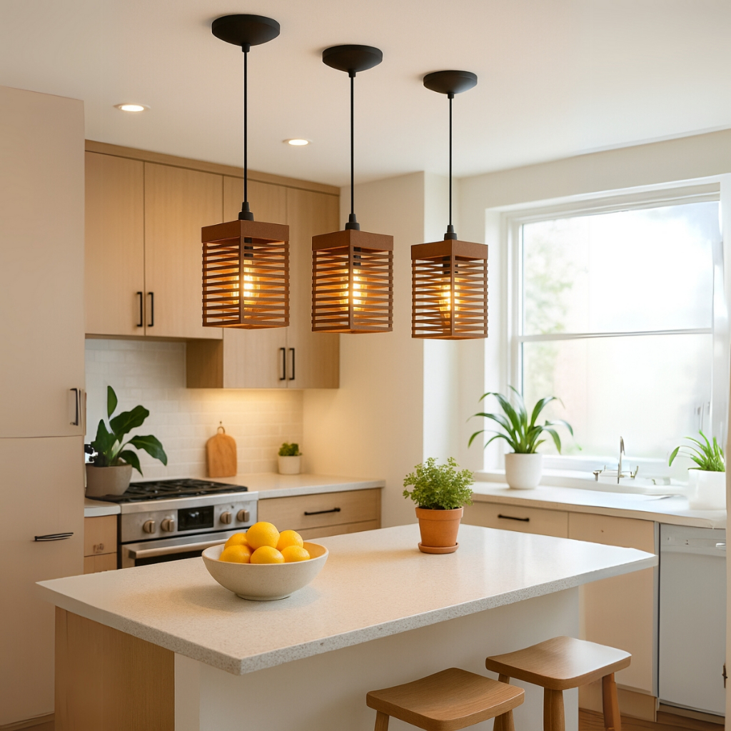 Kit 3 Luminária Pendentes Oriental Para Sala Cozi