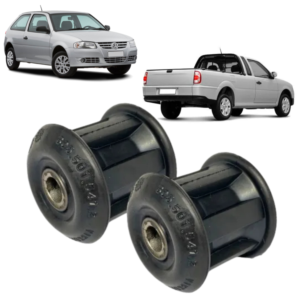 Par Bucha Eixo Suspensão Traseiro Gol G1 G2 G3 Sa