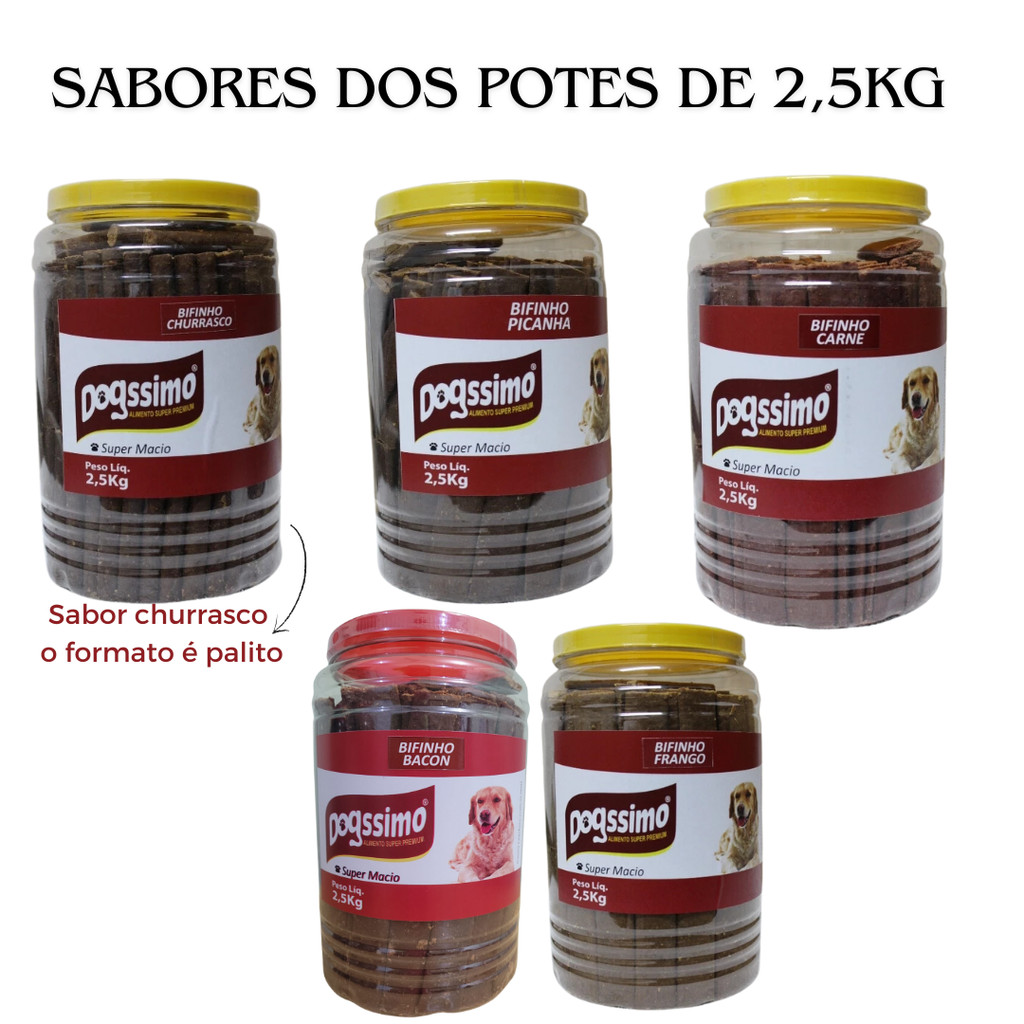 Petisco Dogssimo Bifinho 2,5Kg – Super Macio