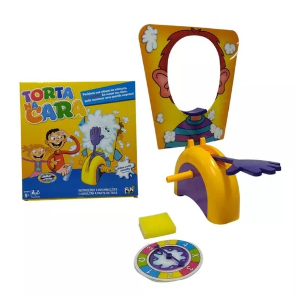 Jogo Torta Na Cara Roleta Brinquedo Interativo Inf