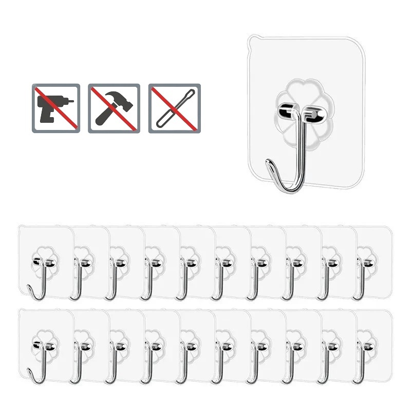 40 Gancho Adesivo Parede Multi Funcional Autocolan