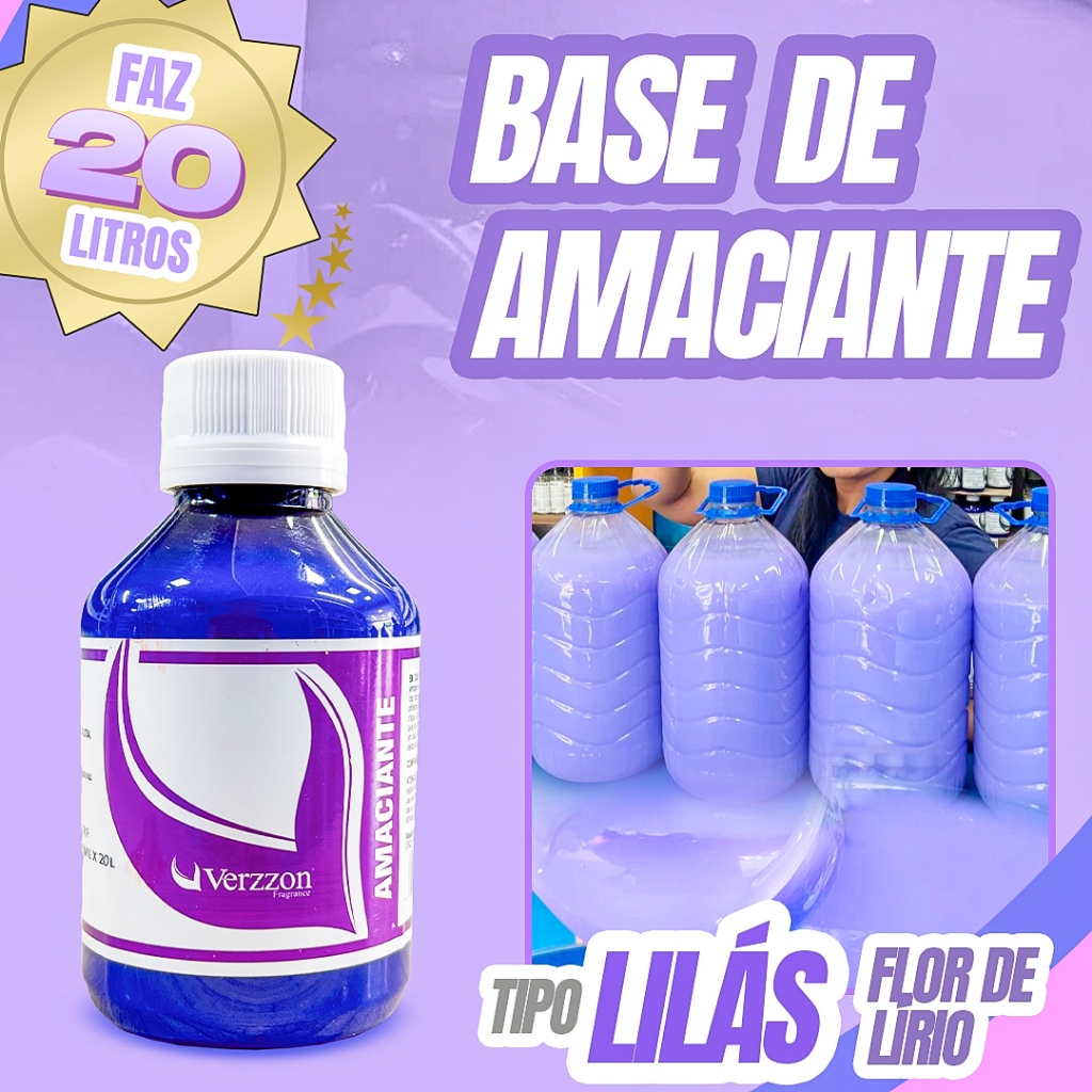 Base Amaciante concentrada Verzzon faz 20 litros p