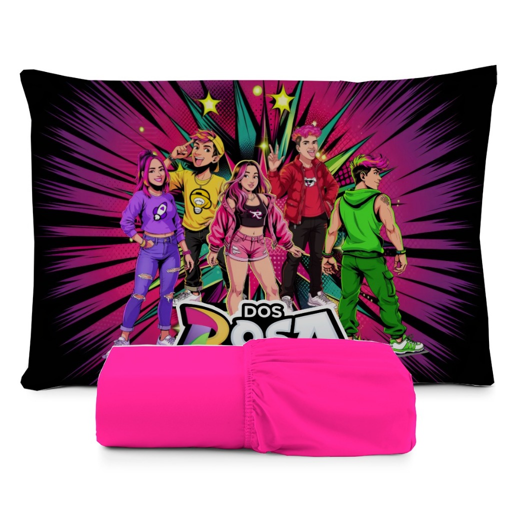 JOGO DE LENÇOL SOLTEIRO INFANTIL DOS ROSAS EMILLY