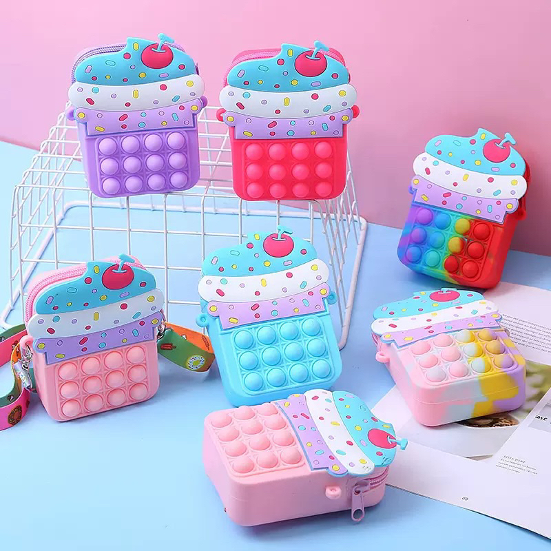 Bolsa Pop It Mochila Infantil De Silicone – 