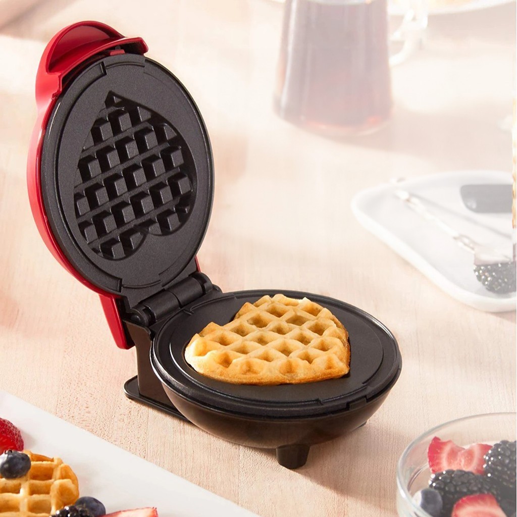 Máquina de waffle compacta, antiaderente, em form