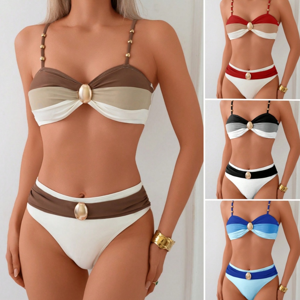 2 Peças Conjunto de Maiô Biquíni Feminino Apres