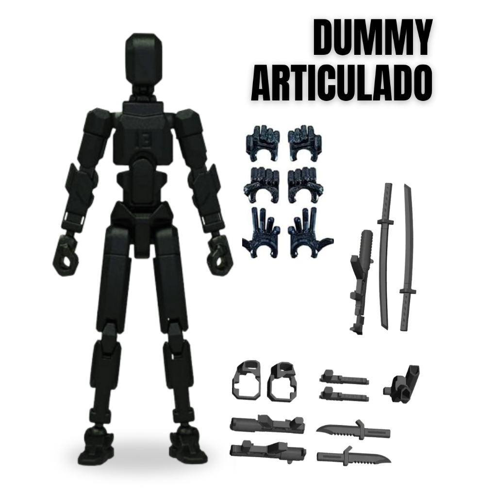 Boneco Dummy 13 Articulado Decoração Completo + 