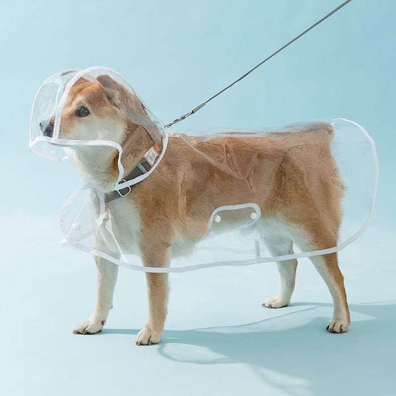 Capa de Chuva Pet Impermeável Proteção Cachorro