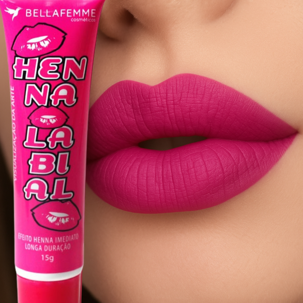 Henna Labial Efeito Imediato dee Longa Duração, 