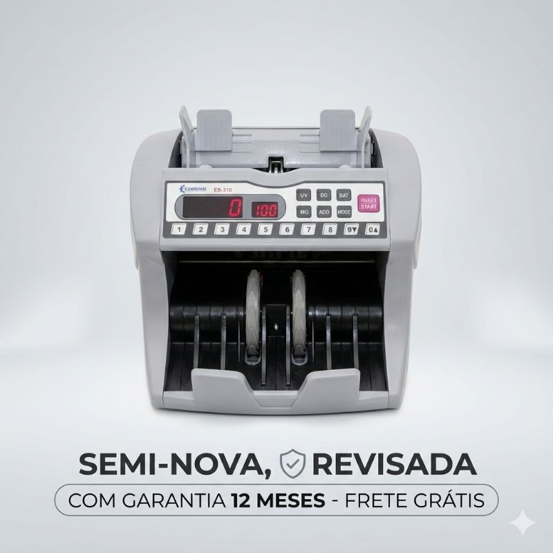 Máquina Contar Dinheiro 1800 Cédulas Por Minuto 