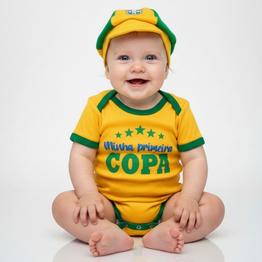 Body Bebe Brasil Primeira Copa Temático Mêsversa