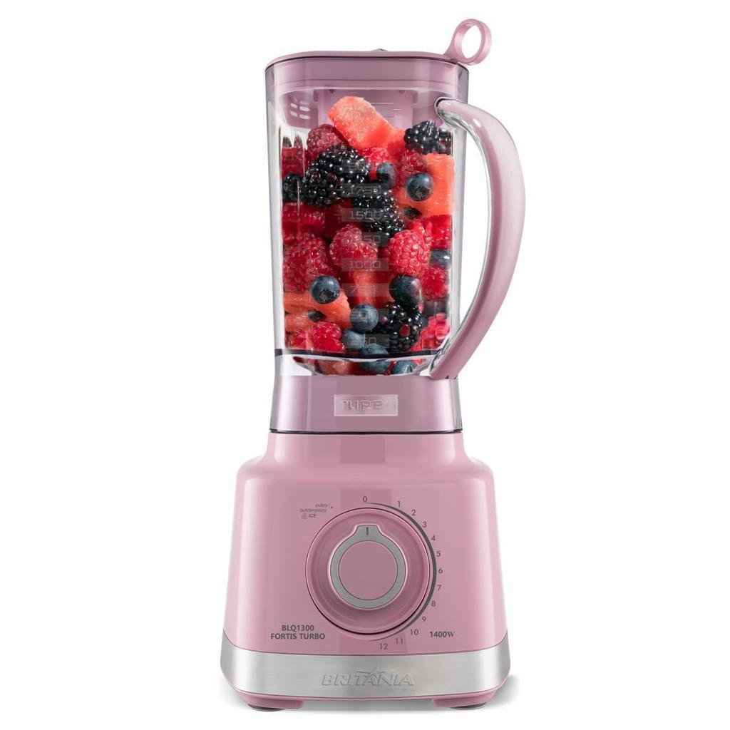 Liquidificador Rosa Britânia 1400W 3L 12 Velocida