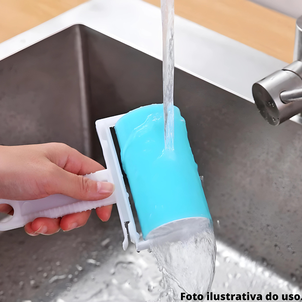 Rolos Tira Pelos Lavável Para Tirar Pelos, Fiapos