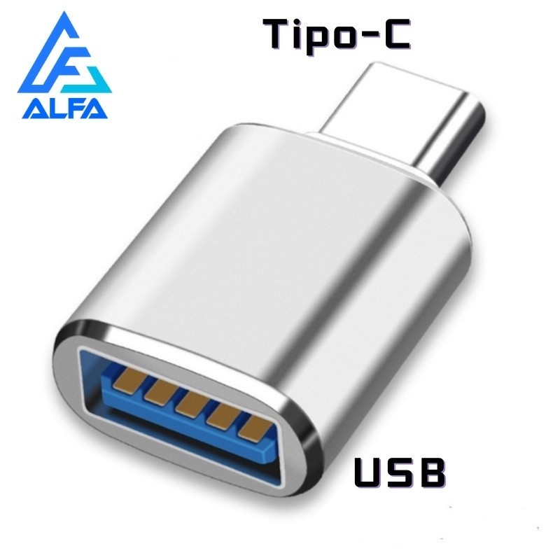 Adaptador Conector Tipo C para USB 3.0 OTG Convers