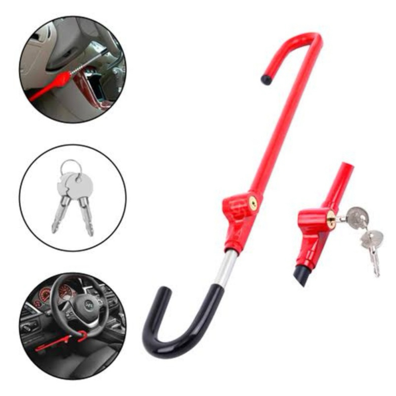 Trava Carneiro Antifurto Pedal E Volante De Aco Pa