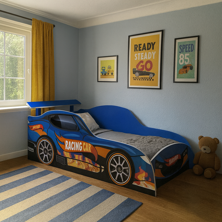 Cama Infantil Carro Racing Car com Colchão Soltei