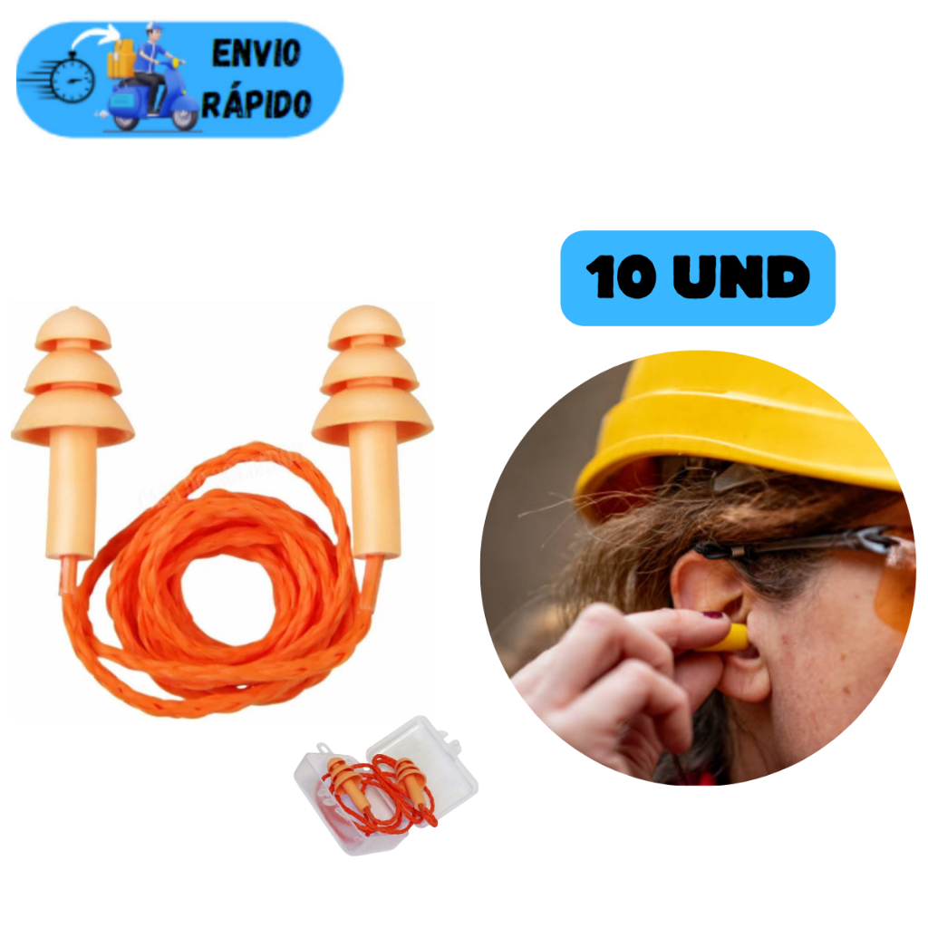 KIT 5/10/15 PROTETOR AURICULAR ABAFADOR DE RUÍDOS