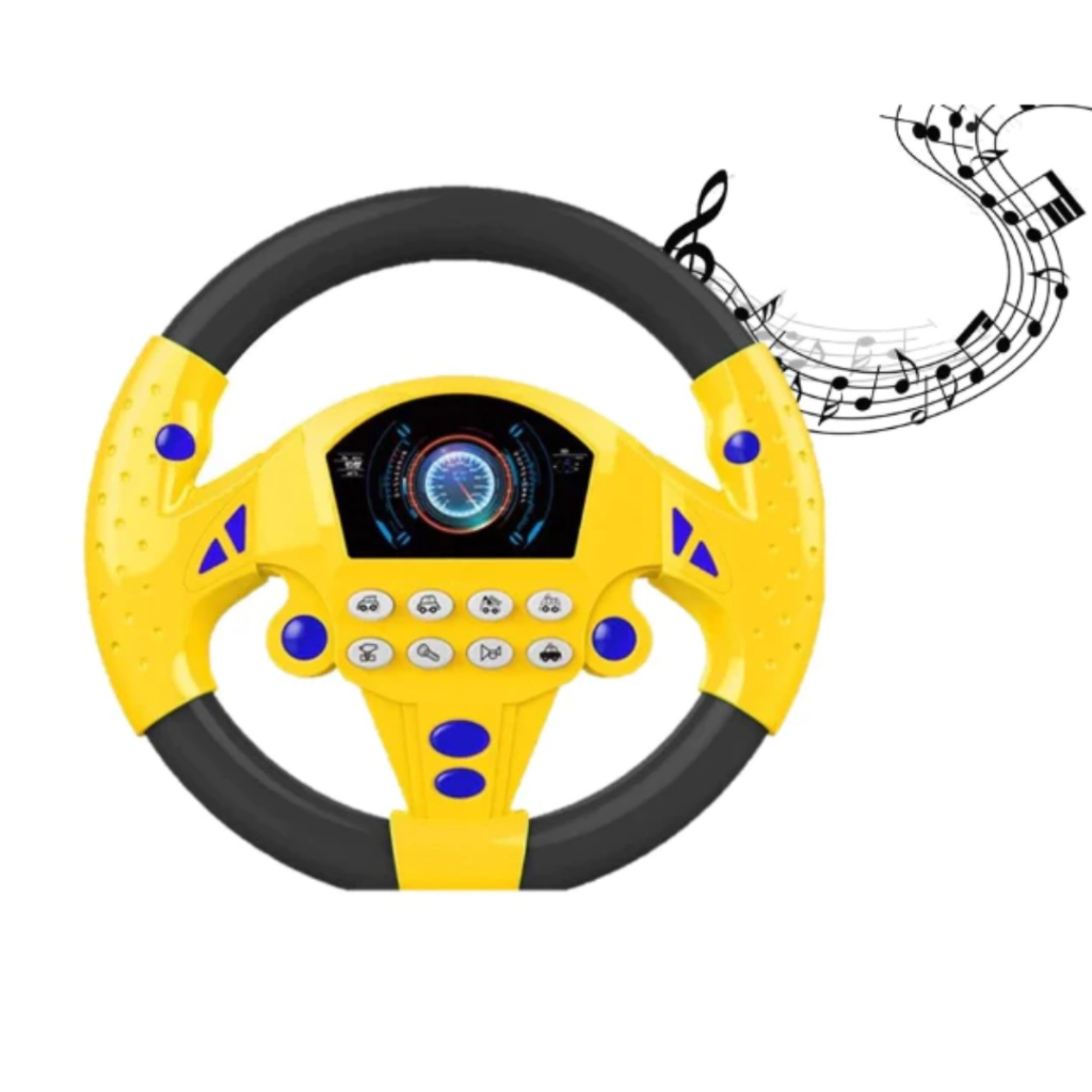 Volante Educativo Com Ventosas Sons Cor Amarelo Br