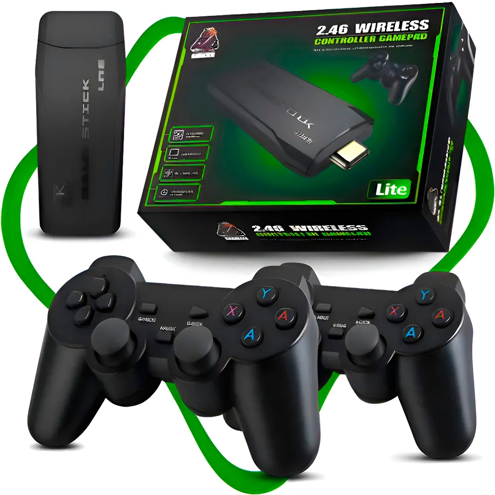 2025 NOVO Vídeo Game Stick X2 Pro 4k 64gb Hdmi Co