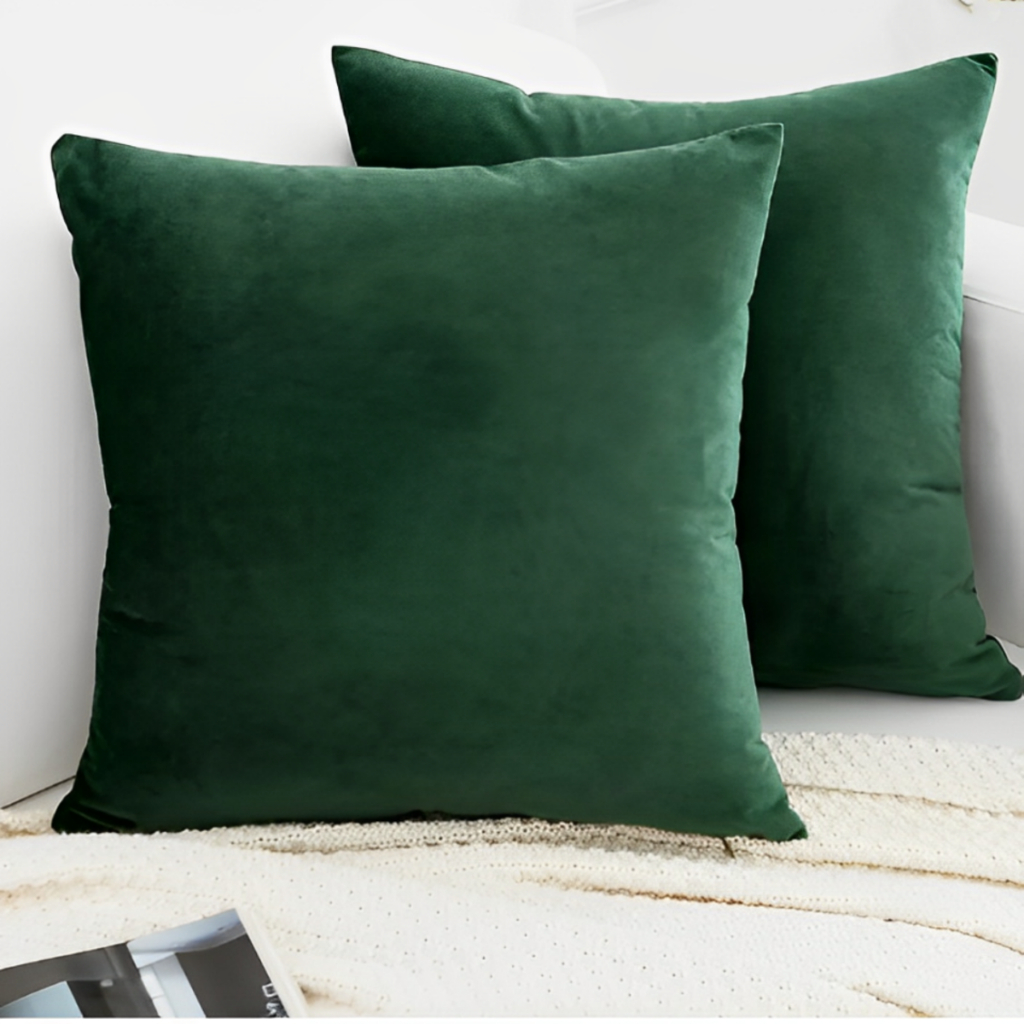 kit 2 Capas de Almofadas 45×45 cm Tecido Sued