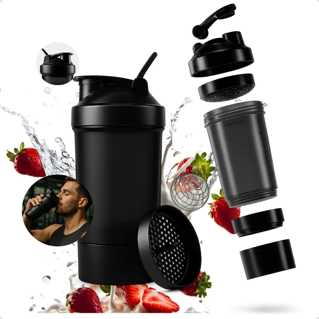 Coqueteleira Academia Shakeira 500ml com Esfera Mi