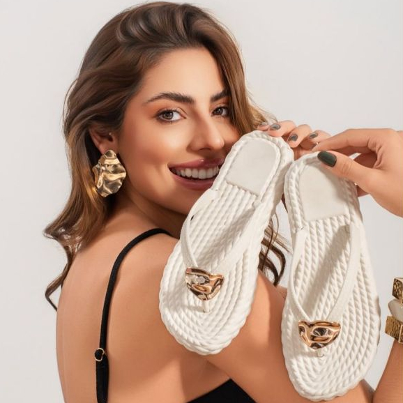 Chinelo Feminino Marrocos Verão Praia Macio Confo