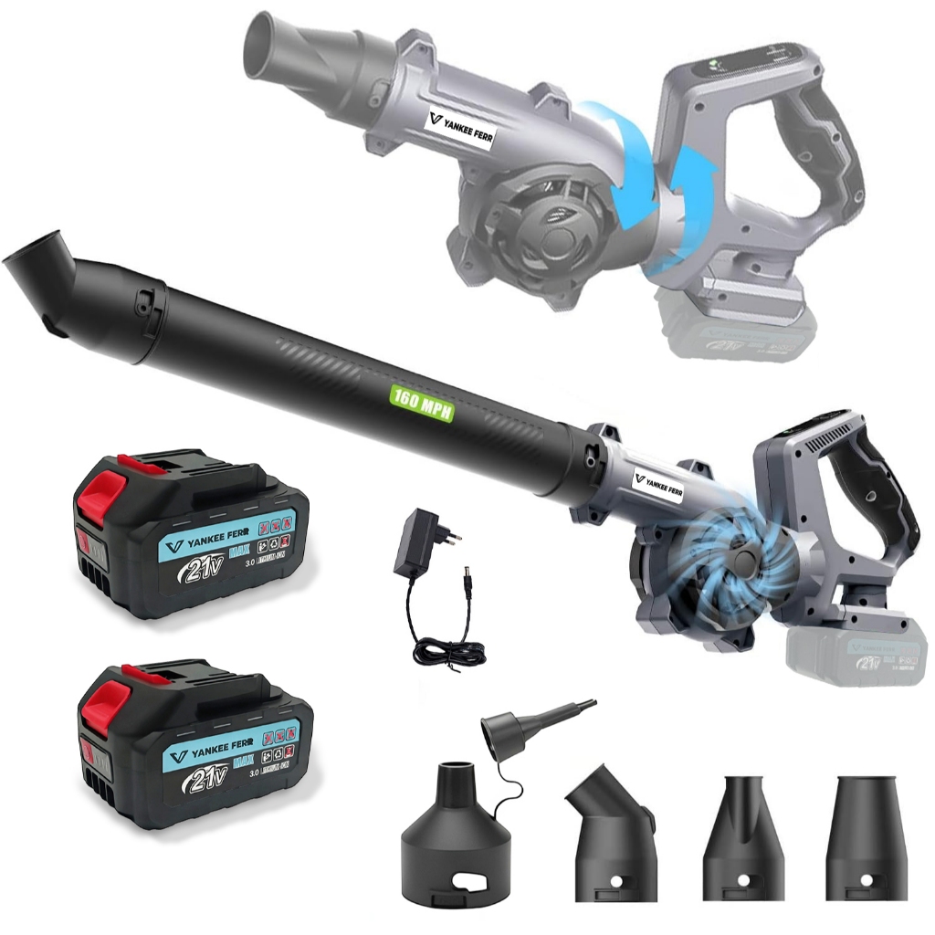 Portátil Soprador De Folhas Elétrico Sem Fio Com