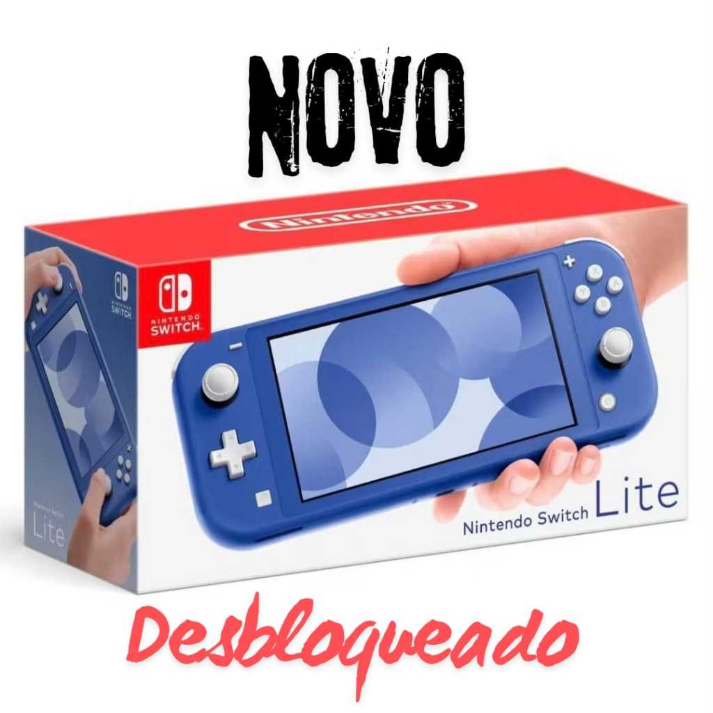 Nintendo Switch Lite Desbloqueado Novo + Cartão d