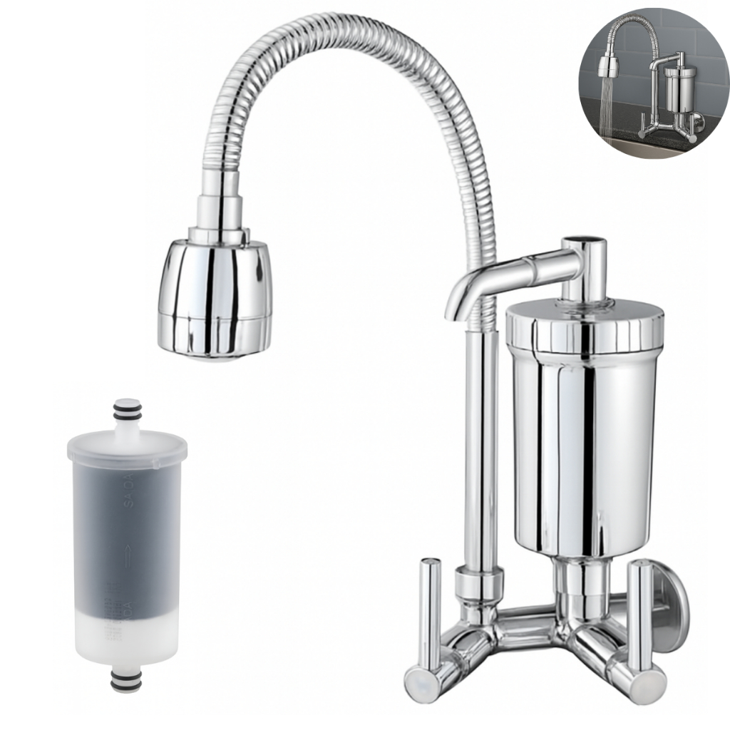 Torneira Filtro de Parede Gourmet Cozinha Flexíve