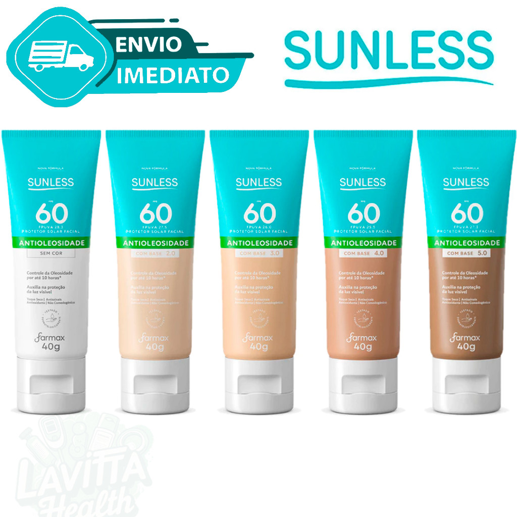 Protetor Solar Facial FPS 60 Antioleosidade com Ba