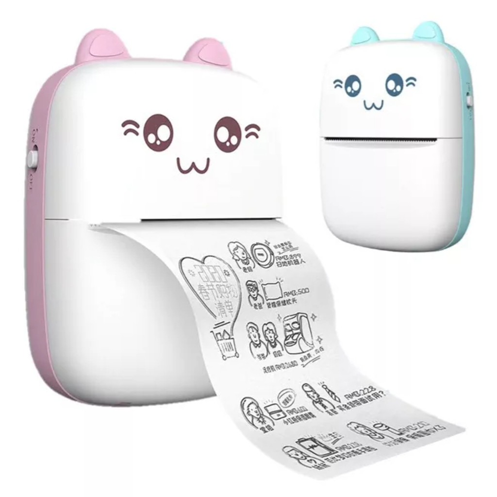 Mini impressora portátil de impressão sem fio de
