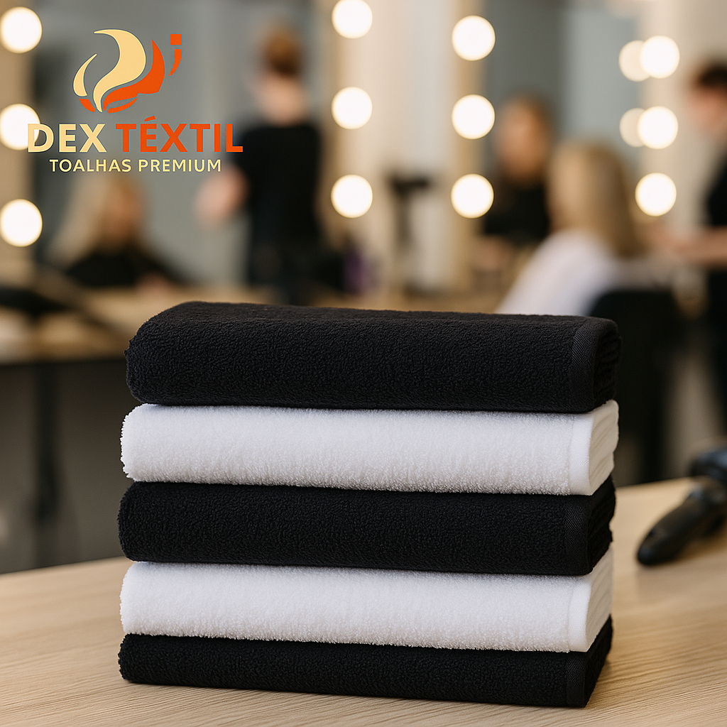 Kit 6 Toalhas de Rosto Premium para Salão  Toque 